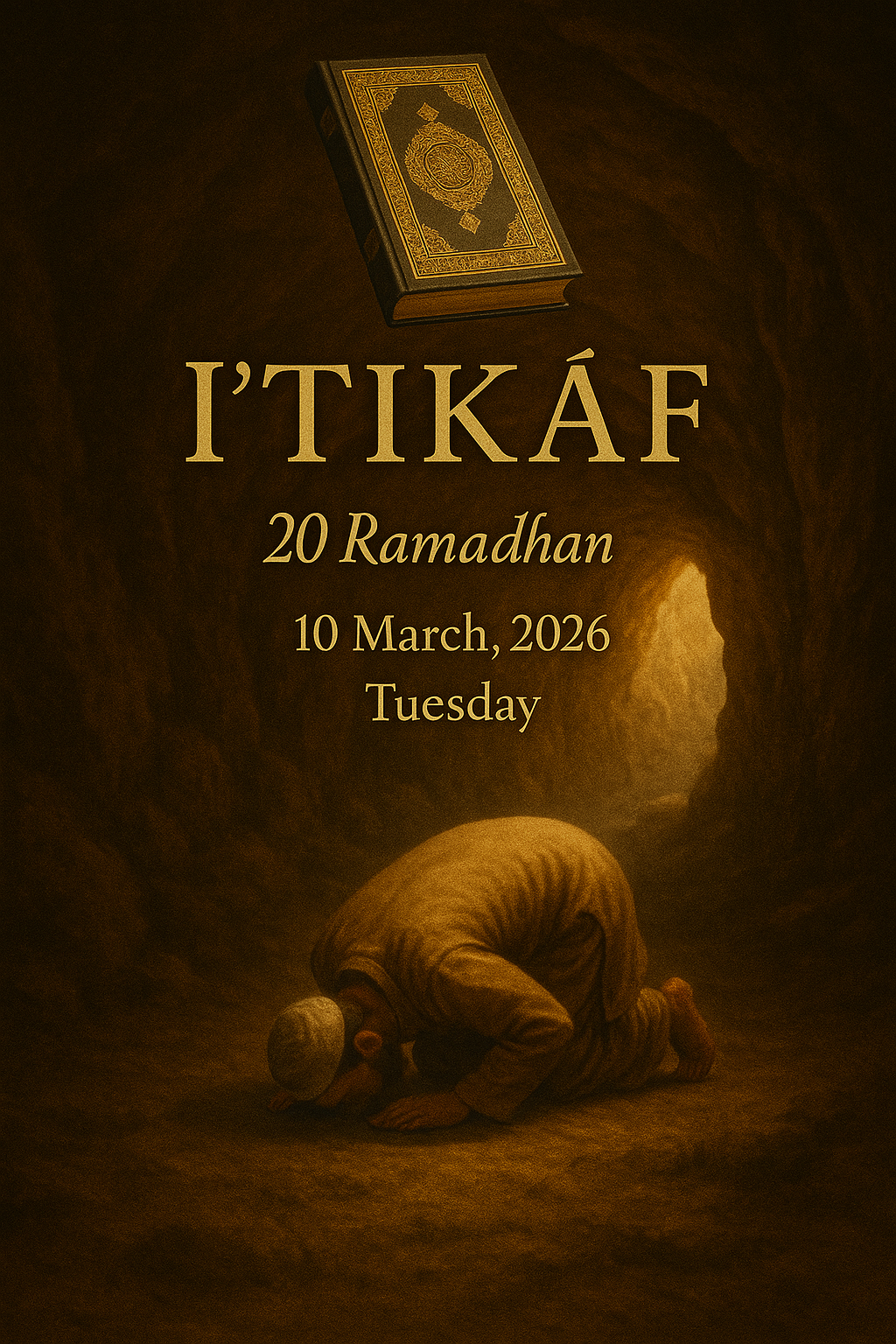 I,atikaaf	20 Ramadhan 	10 March ,2026	Tuesday